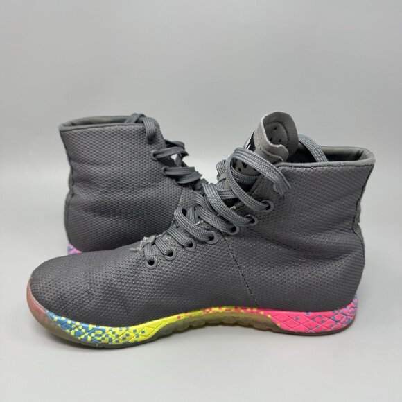 NOBULL Outwork High Top Sneakers Gray Training Lifting Mens 8 Women’s 9.5 main image 5
